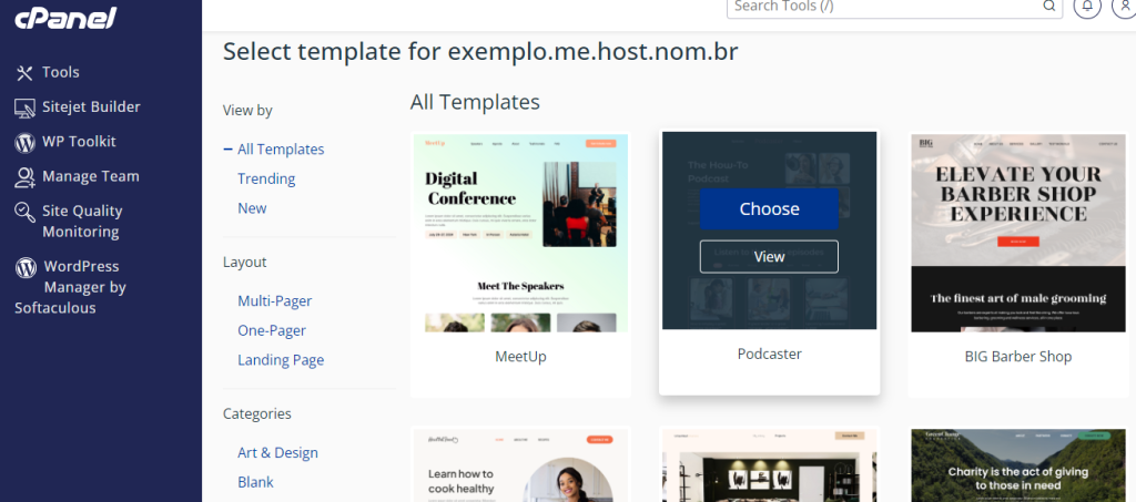 Site Grátis com ferramenta do ME host. - Como construir um site usando a ferramenta gratuita disponível na plataforma. Os passos incluem acessar o painel administrativo (cPanel), fazer login, escolher um tema, e personalizar o site com textos e imagens. A ferramenta é intuitiva, permitindo arrastar elementos para melhor posicionamento. O site criado é totalmente editável e pode ser atualizado a qualquer momento.